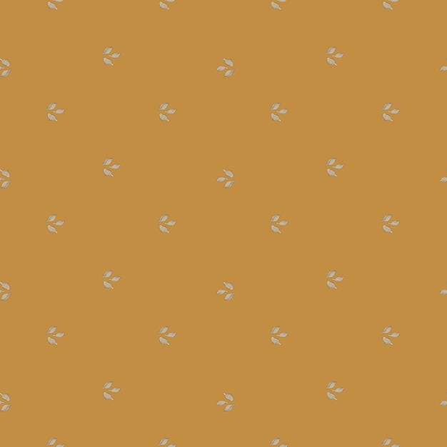 Seamless pattern cardamom on orange background. cute plant sketch ornament. geometrical texture template for fabric