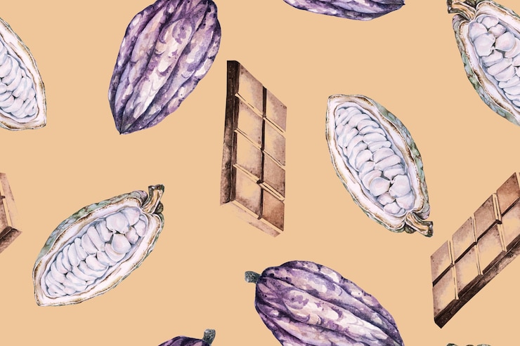 Vector seamless pattern of chocolate 2