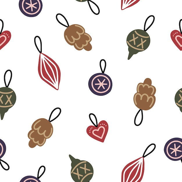 Seamless pattern Christmas Decor Can be used as background packaging paper cover fabric and etc