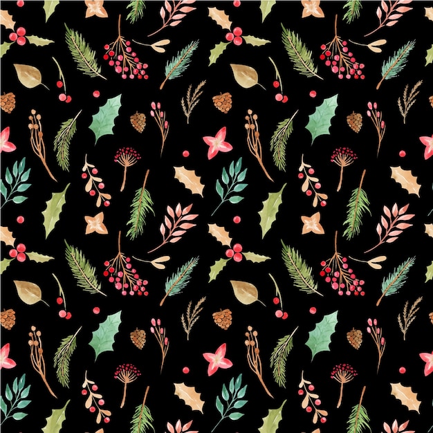 Seamless pattern Christmas print.