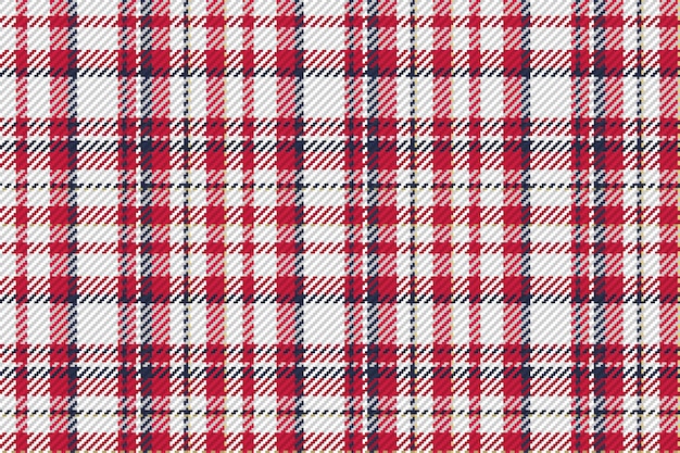 Seamless pattern of Christmas tartan plaid. Repeatable background with check fabric texture. Vector backdrop striped textile print.