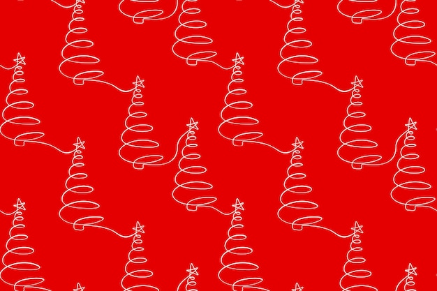 Seamless pattern of christmas tree. cute pattern with trees for textiles packaging wallpaper covers