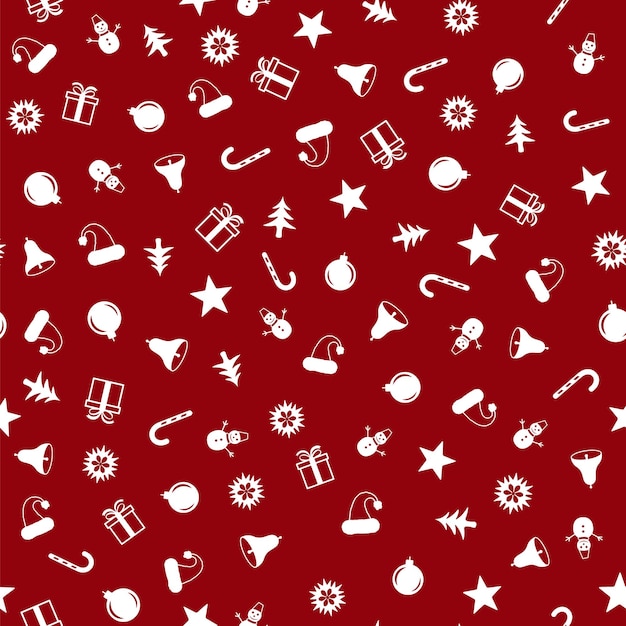 Seamless pattern for Christmas with elements Christmas