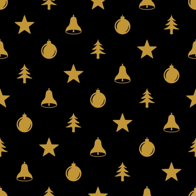 Seamless pattern for Christmas with elements Christmas