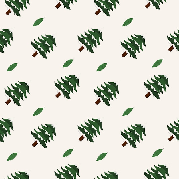 Seamless pattern christmas with tree christmas