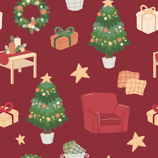 Seamless pattern for christmas