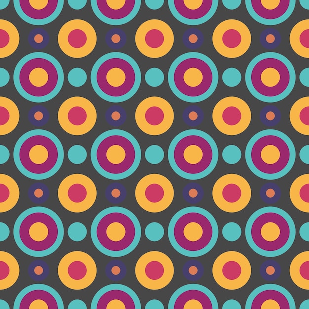 Seamless pattern circle geometric shape design of abstract texture background illustration