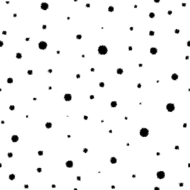 Seamless pattern circles and dots snow