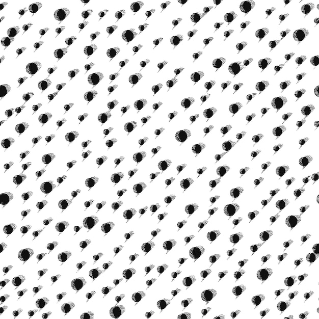 Seamless pattern circles and dots snow