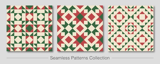 Seamless pattern collection decorative wallpaper