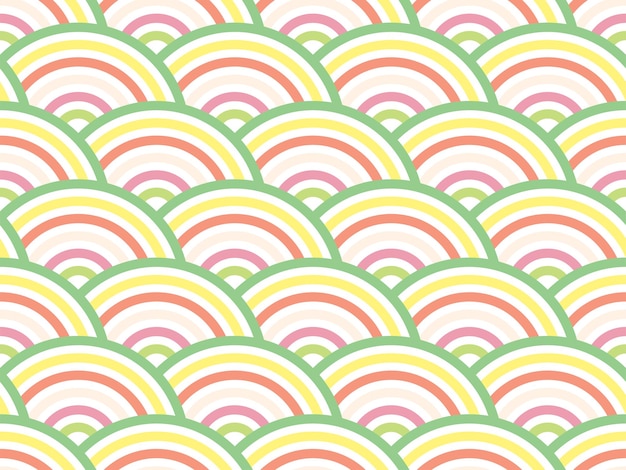 seamless pattern colorful circle background