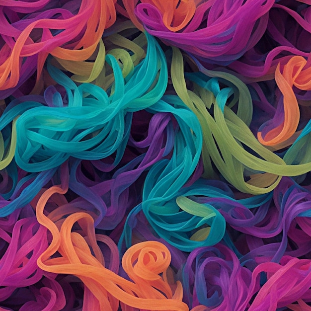 Seamless pattern colorful Smoke