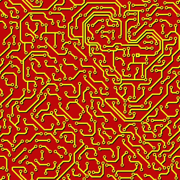 Seamless pattern Computer circuit board