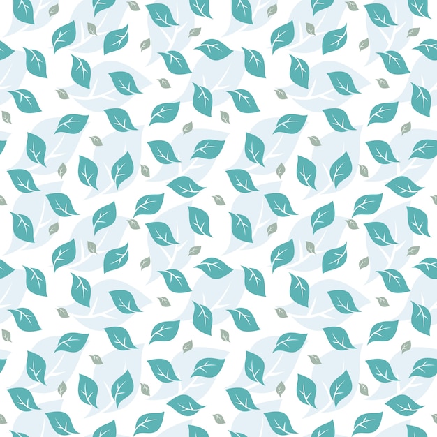 Vector seamless pattern cool repeated floral leaf nature