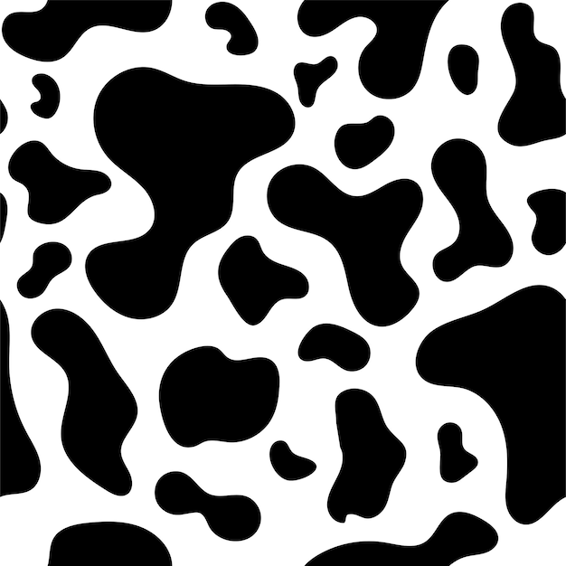 Vector seamless pattern cow skin