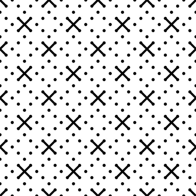 Seamless pattern crosses geometric background