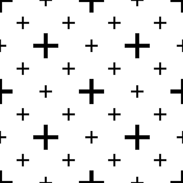 Seamless pattern crosses geometric background