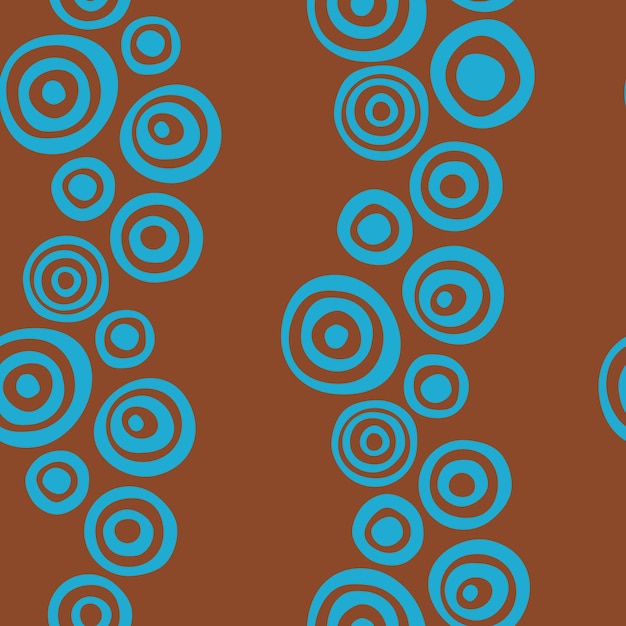 Seamless pattern culture motifs circle ethnic doodle artwork