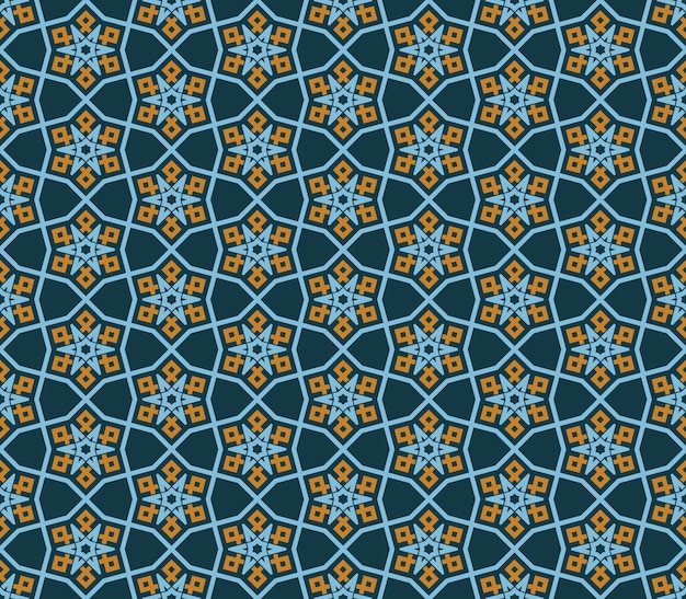Seamless pattern decorative symmetries ornament pattern vector illustration