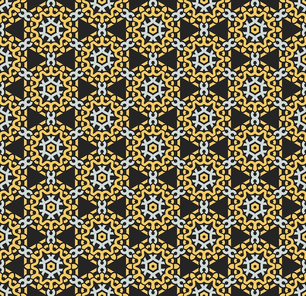 Seamless pattern decorative symmetries ornament pattern vector illustration