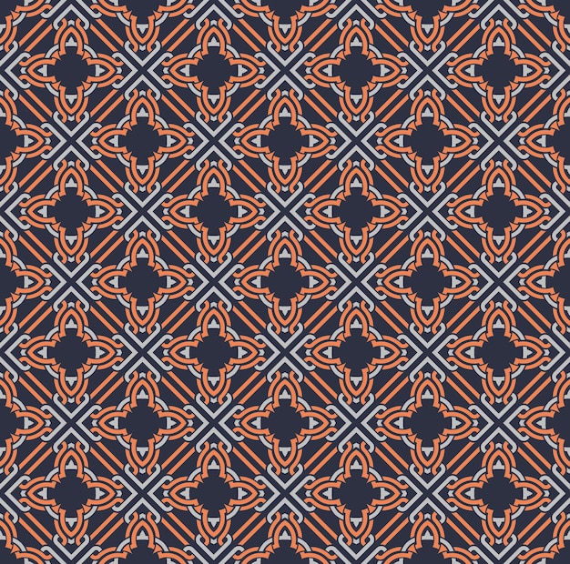 Seamless pattern decorative symmetries ornament pattern vector illustration