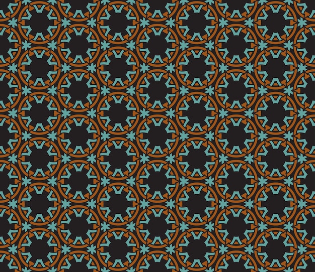 Seamless pattern decorative symmetries ornament pattern vector illustration