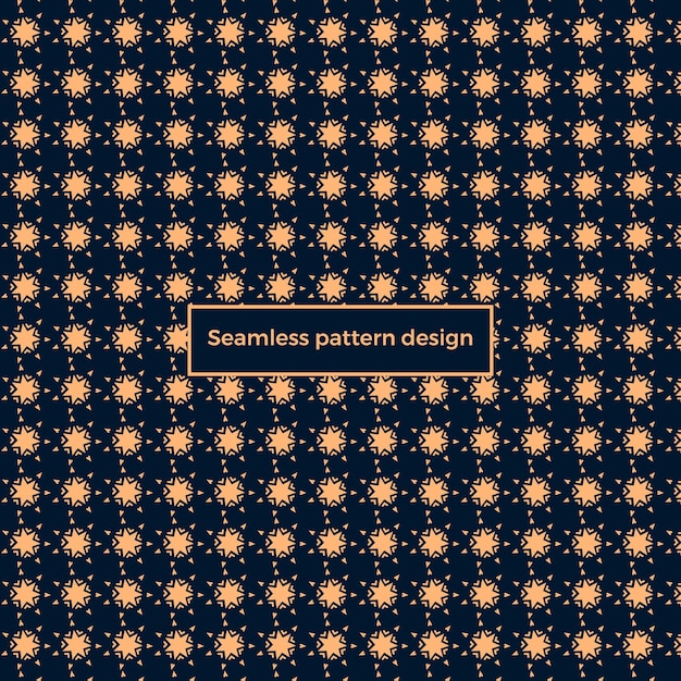 Seamless pattern design on a dark blue background