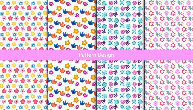 Seamless pattern design set