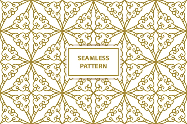 seamless pattern design with gold color