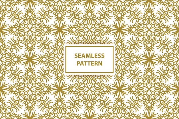 seamless pattern design with gold color