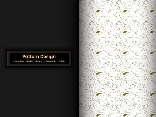 seamless pattern design with vector art for textile and fabric patterns