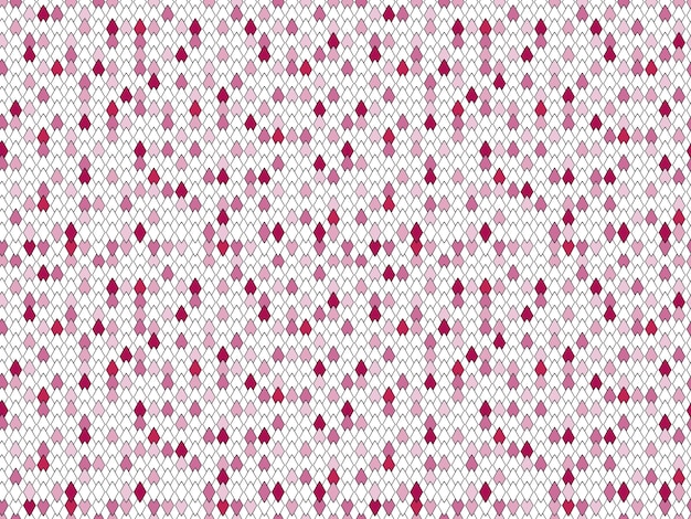 Seamless pattern of diamonds rhomb squaressmall tiles white and red