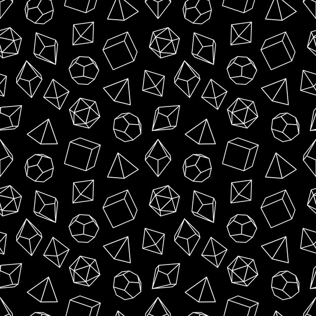 Seamless pattern of dice for board games