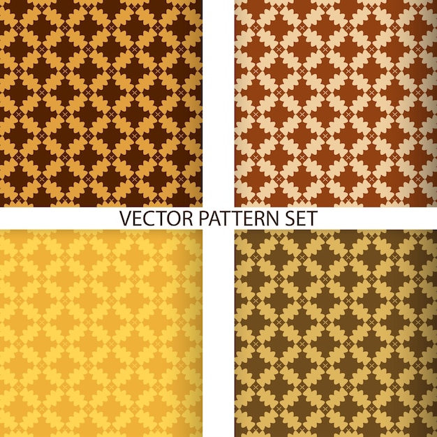 Seamless pattern elegant wallpaper set