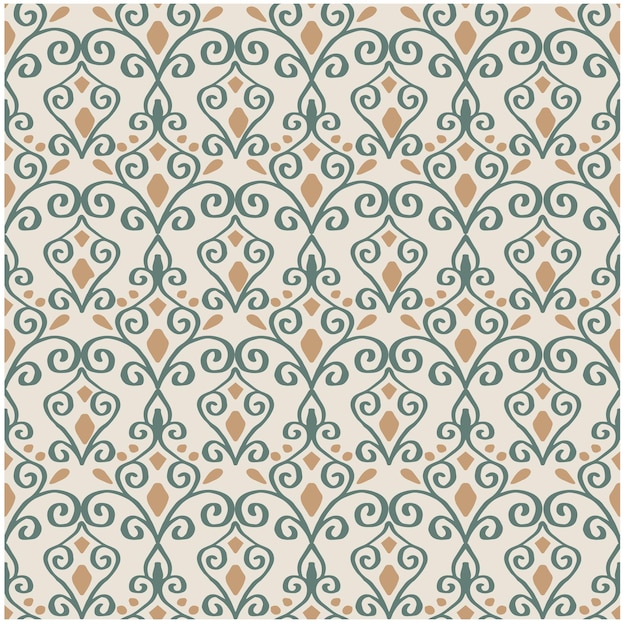 Seamless pattern ethnic decoration in art Deco style