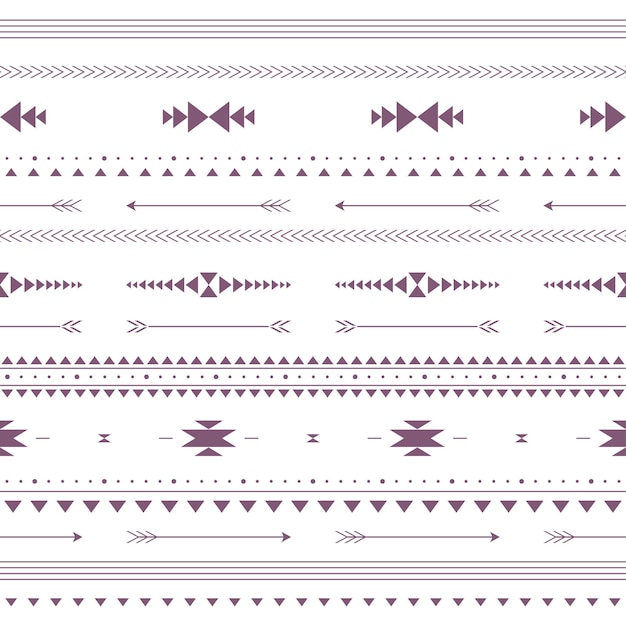 Vector seamless pattern in ethnic indian style