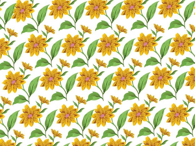 Seamless pattern floral background design.