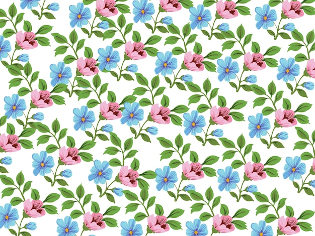 Seamless pattern floral background design.