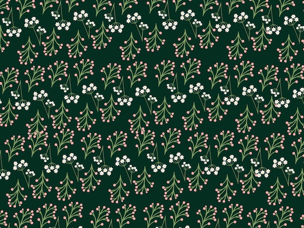 Seamless pattern floral background design.