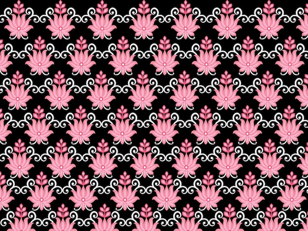 Seamless pattern floral background design.