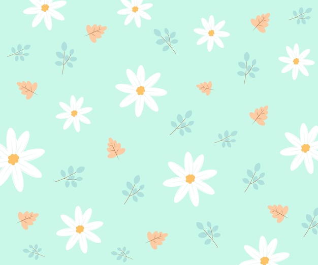 Vector seamless pattern floral background