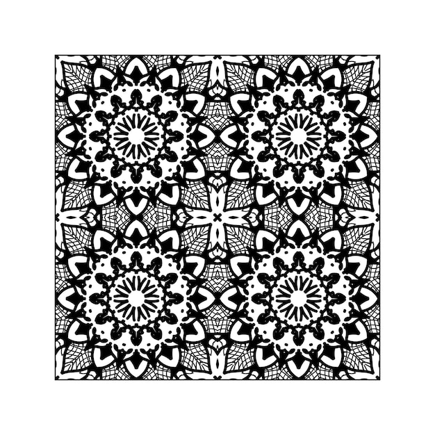 Seamless pattern floral ornament