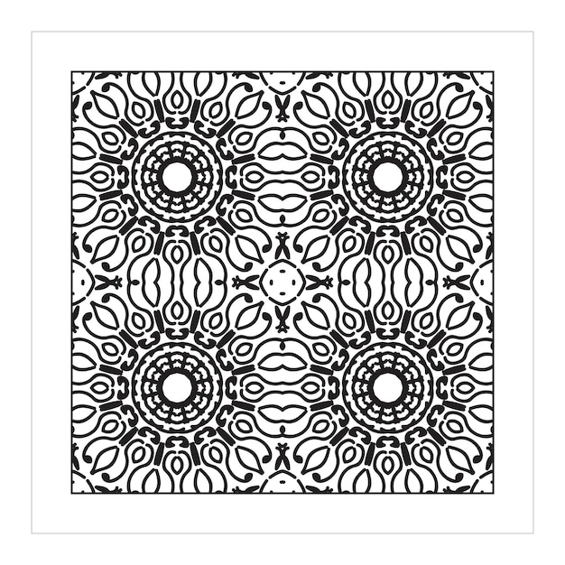 Seamless pattern floral ornament