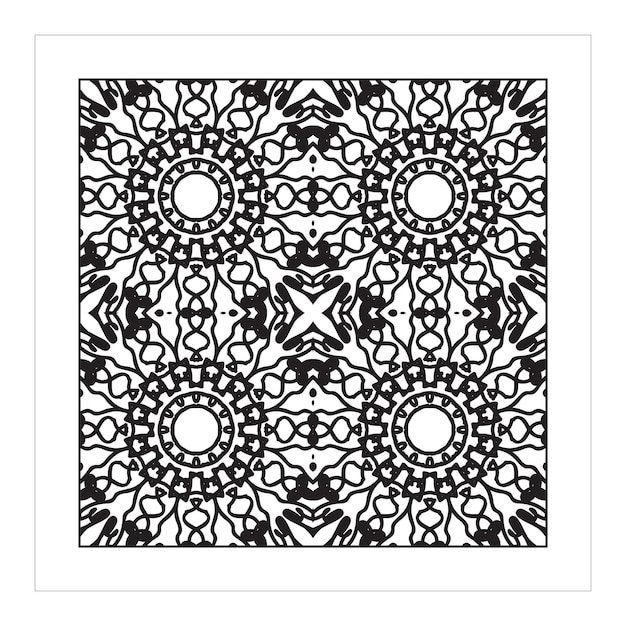 Seamless pattern floral ornament