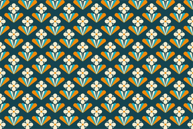 Vector seamless pattern flower vector design illustration