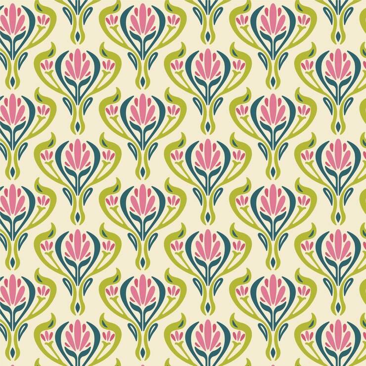 Vector seamless pattern flowers for wallpaper and background