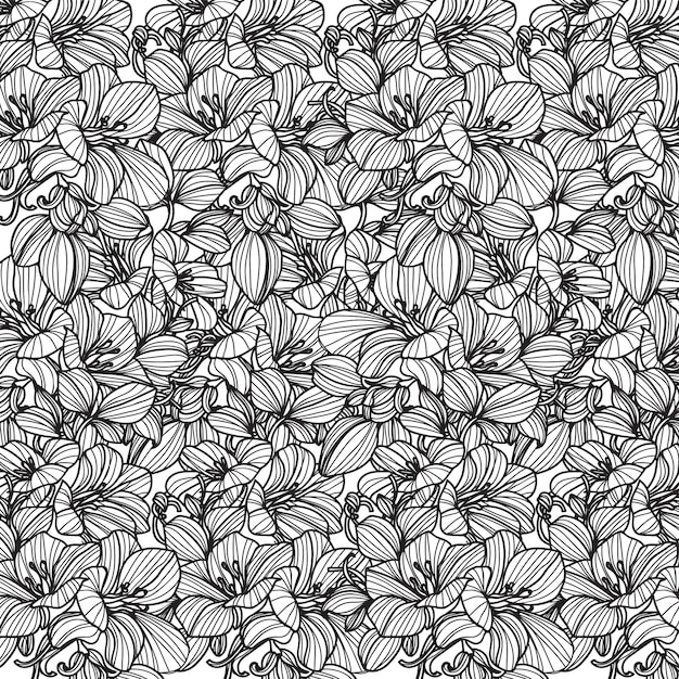 원활한 패턴 꽃