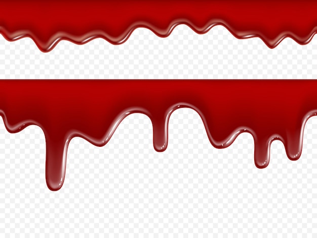 Vector seamless pattern flowing blood or paint