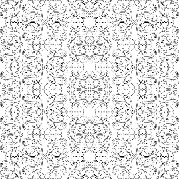 Seamless pattern from floral vintage ornamental elements