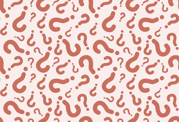 seamless pattern from of question marks.